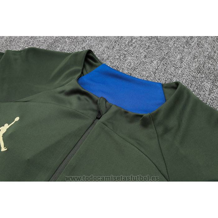 Chandal de Sudadera del Paris Saint-Germain Jordan Nino 2023-2024 Verde